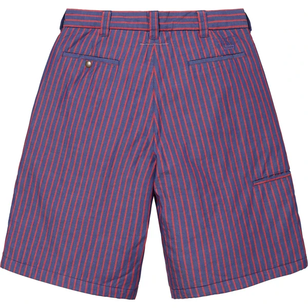Supreme MM6 Maison Margiela Padded Short - Stripe (front)