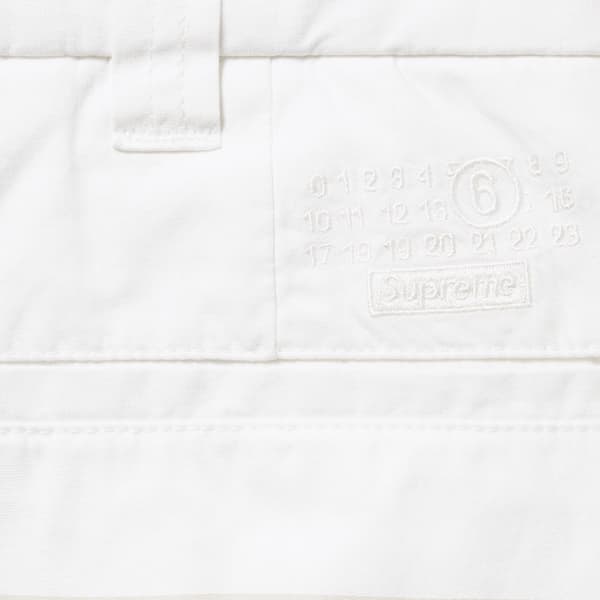 Supreme MM6 Maison Margiela Padded Short - White (front)