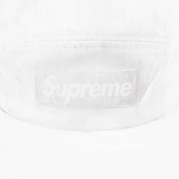 Supreme MM6 Maison Margiela Painted Camp Cap - White (front)