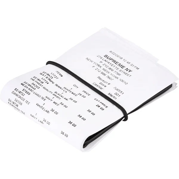 Supreme MM6 Maison Margiela Receipt Wallet - White (front)