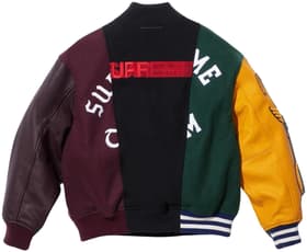 Supreme MM6 Maison Margiela Split Varsity Jacket Multicolor