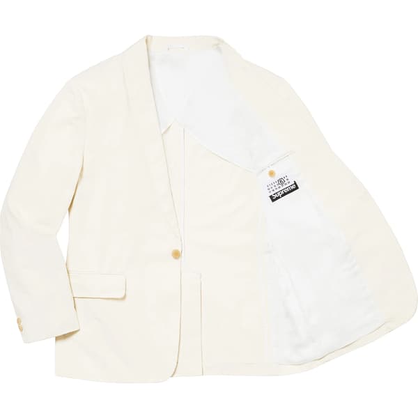 Supreme MM6 Maison Margiela Washed Cotton Suit - Cream (front)