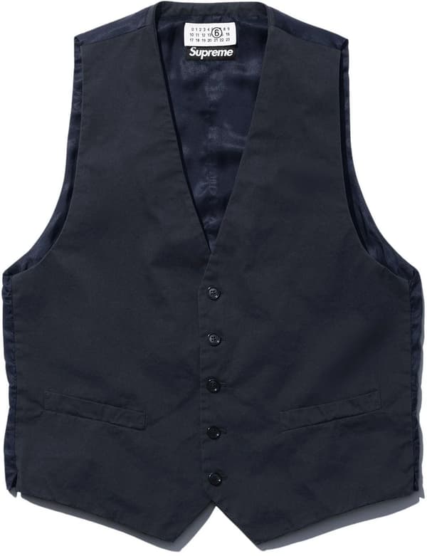 Supreme MM6 Maison Margiela Washed Cotton Suit Vest - Product Image