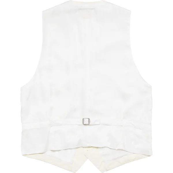 Supreme MM6 Maison Margiela Washed Cotton Suit Vest - Cream (front)