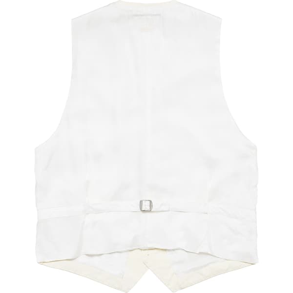 Supreme MM6 Maison Margiela Washed Cotton Suit Vest - Cream (front)