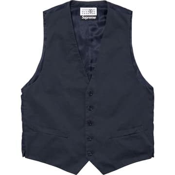 Supreme MM6 Maison Margiela Washed Cotton Suit Vest