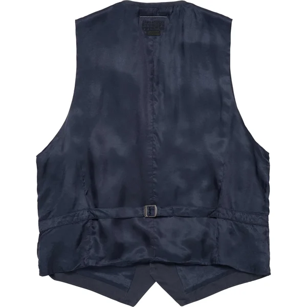 Supreme MM6 Maison Margiela Washed Cotton Suit Vest - Navy (front)