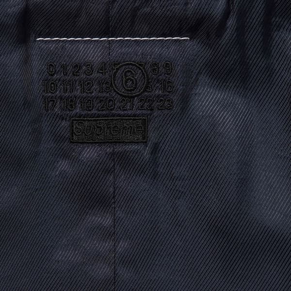 Supreme MM6 Maison Margiela Washed Cotton Suit Vest - Navy (front)