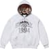 Supreme MM6 Maison Margiela Zip Up Hooded Sweatshirt - Ash Grey (front)