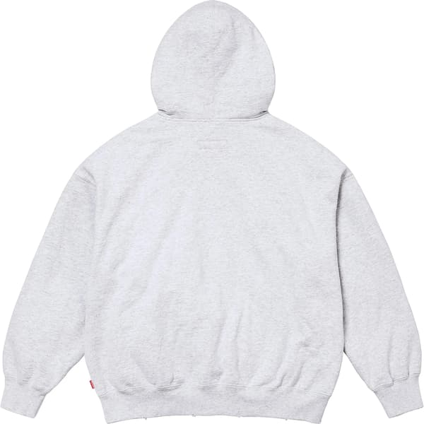 Supreme MM6 Maison Margiela Zip Up Hooded Sweatshirt - Ash Grey (front)