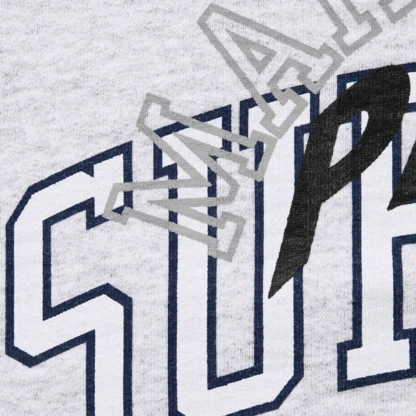 Supreme MM6 Maison Margiela Zip Up Hooded Sweatshirt - Ash Grey (front)