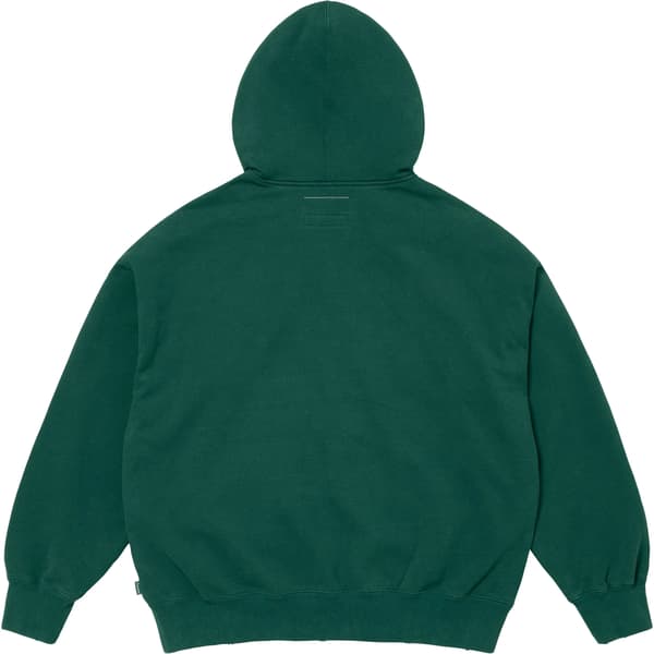 Supreme MM6 Maison Margiela Zip Up Hooded Sweatshirt - Dark Green (front)