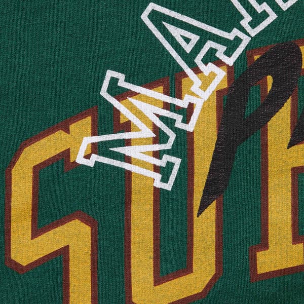 Supreme MM6 Maison Margiela Zip Up Hooded Sweatshirt - Dark Green (front)