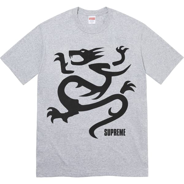 Supreme Mobb Deep Dragon Tee - Heather Grey (front)