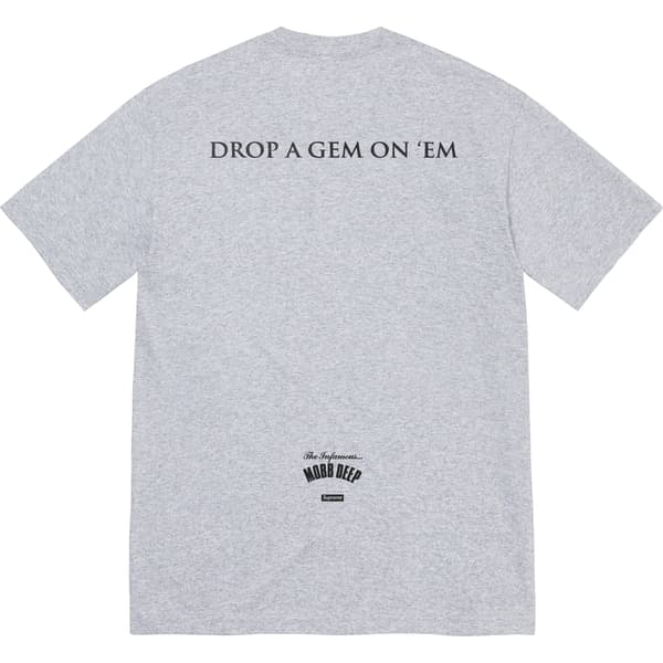 Supreme Mobb Deep Dragon Tee - Heather Grey (front)