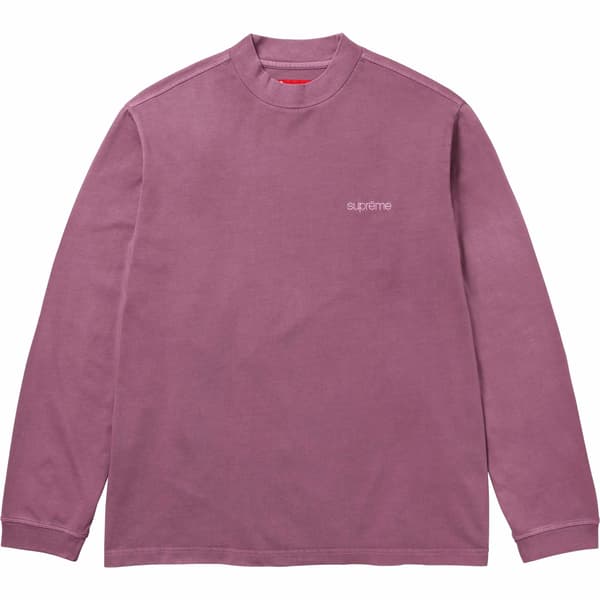 Supreme Mock Neck L/S Top - Dusty Plum (front)