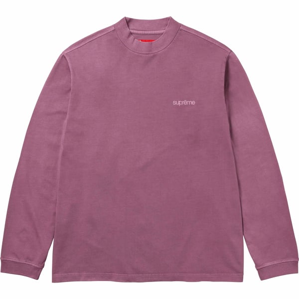 Supreme Mock Neck L/S Top - Dusty Plum (front)