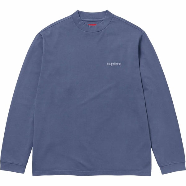 Supreme Mock Neck L/S Top - Navy (front)