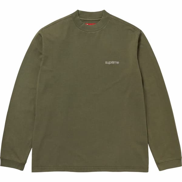 Supreme Mock Neck L/S Top - Olive (front)