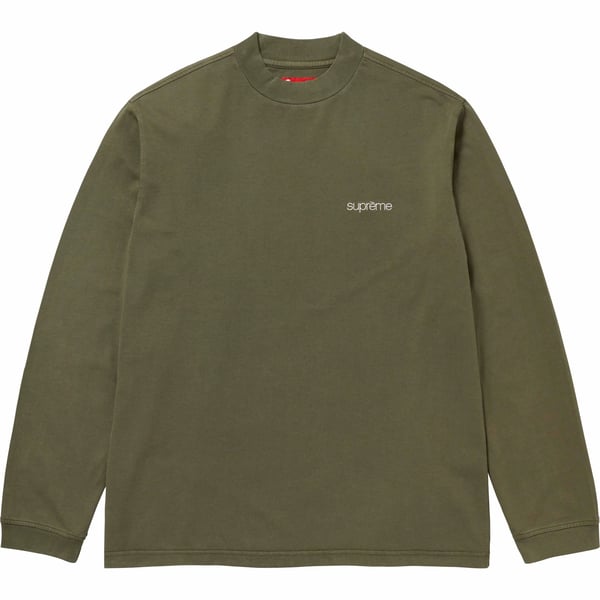 Supreme Mock Neck L/S Top - Olive (front)