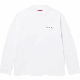 Supreme Mock Neck L/S Top White