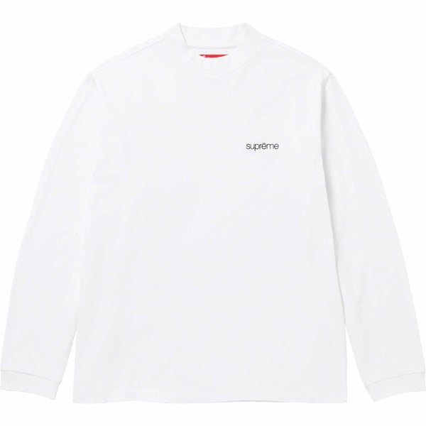 Supreme Mock Neck L/S Top - White (front)
