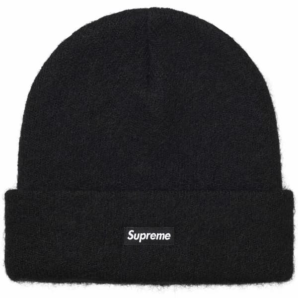 Supreme Mohair Beanie - Black (front)