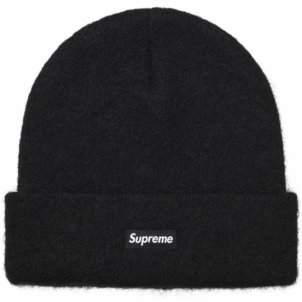 Supreme Mohair Beanie - Black (front)
