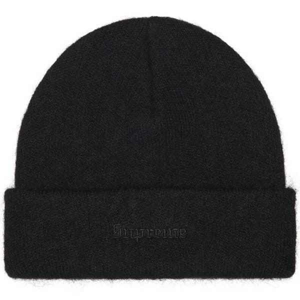 Supreme Mohair Beanie - Black (front)