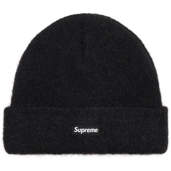 Supreme Mohair Beanie - Black (front)