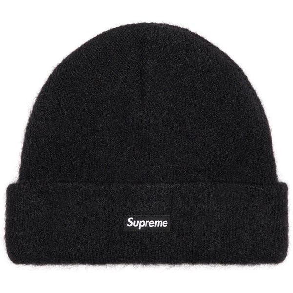 Supreme Mohair Beanie - Black (front)