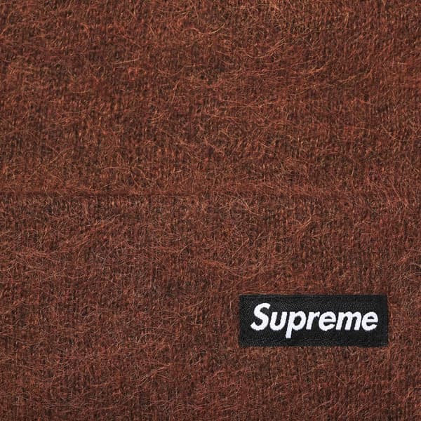 Supreme Mohair Beanie - Dark Brown (front)