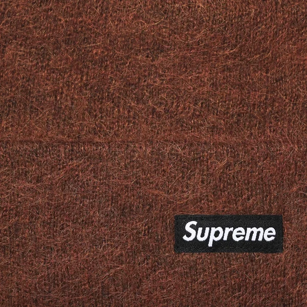 Supreme Mohair Beanie - Dark Brown (front)