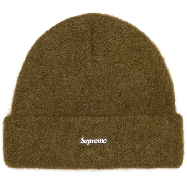 Supreme Mohair Beanie - Dark Khaki (front)