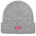 Supreme Mohair Beanie - Heather Grey (front)