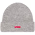 Supreme Mohair Beanie - Heather Grey (front)