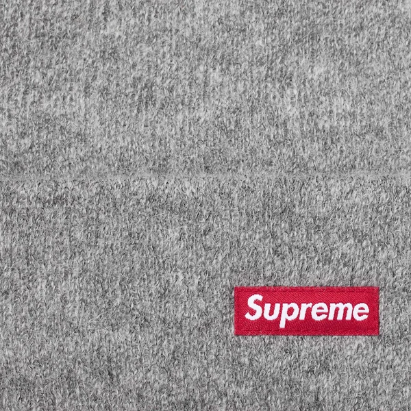 Supreme Mohair Beanie - Heather Grey (front)