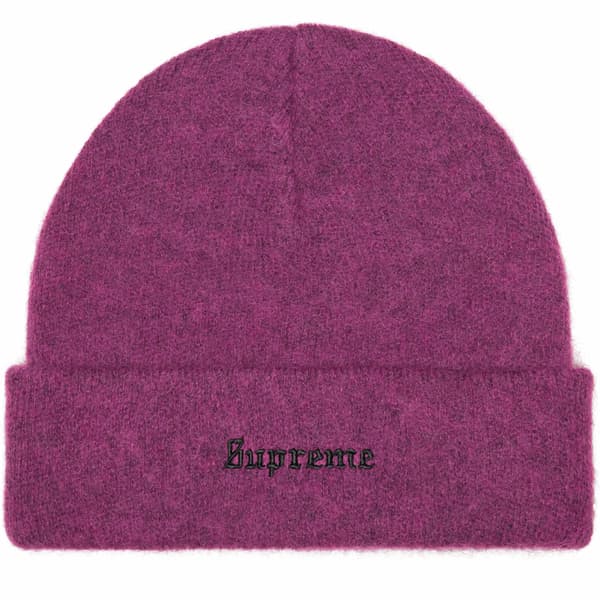 Supreme Mohair Beanie - Plum (front)