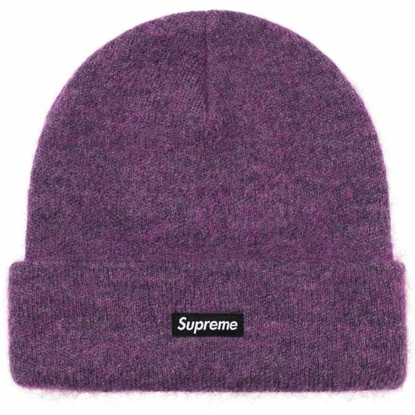 Supreme Mohair Beanie - Plum (front)