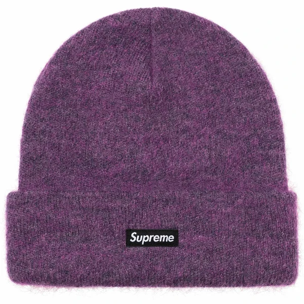Supreme Mohair Beanie - Plum (front)