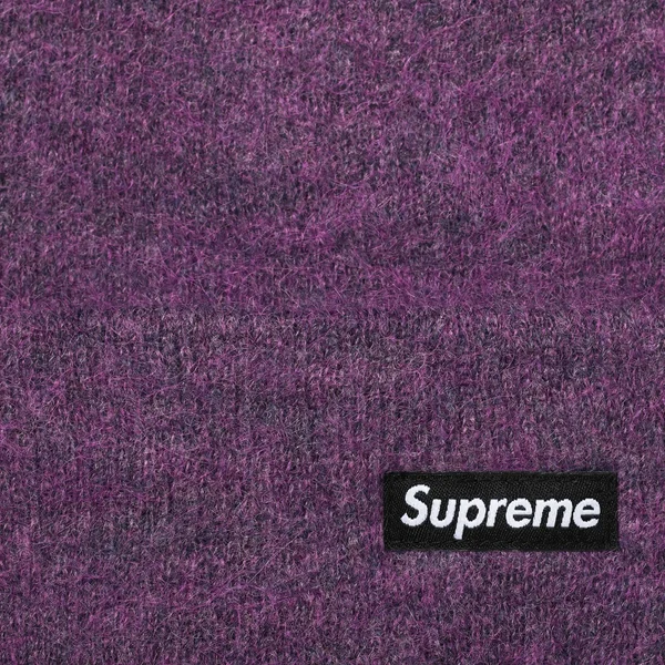 Supreme Mohair Beanie - Plum (front)