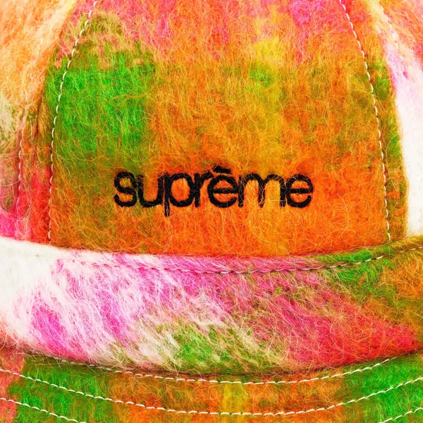 Supreme Mohair Plaid Bell Hat - Multicolor (front)