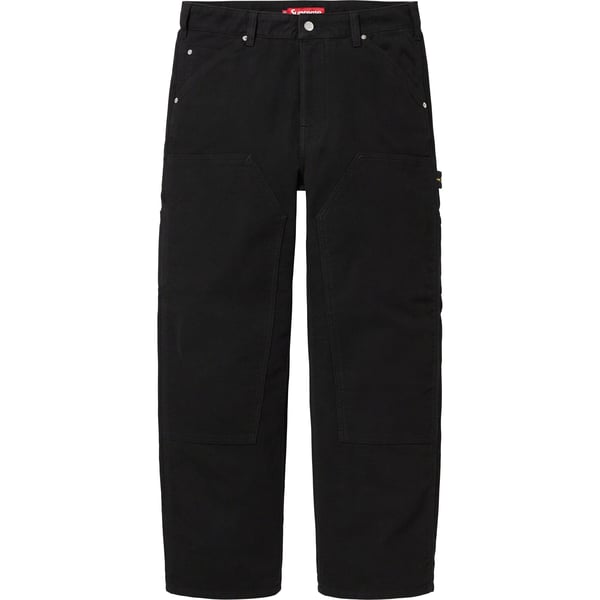 Supreme Moleskin Double Knee Painter Pant - Black (front)