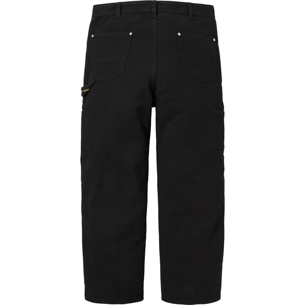 Supreme Moleskin Double Knee Painter Pant - Black (front)