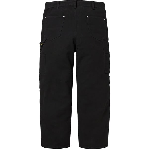 Supreme Moleskin Double Knee Painter Pant - Black (front)