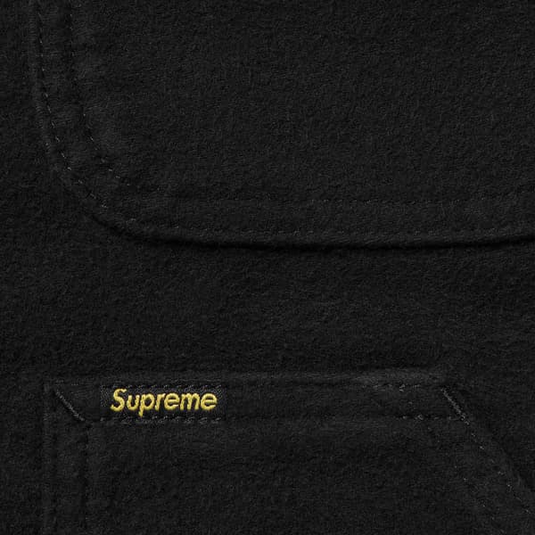 Supreme Moleskin Work Jacket - Black (front)