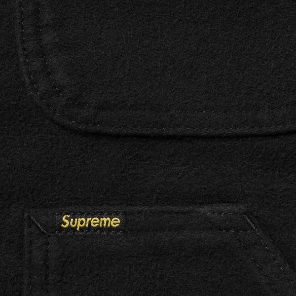 Supreme Moleskin Work Jacket - Black (front)
