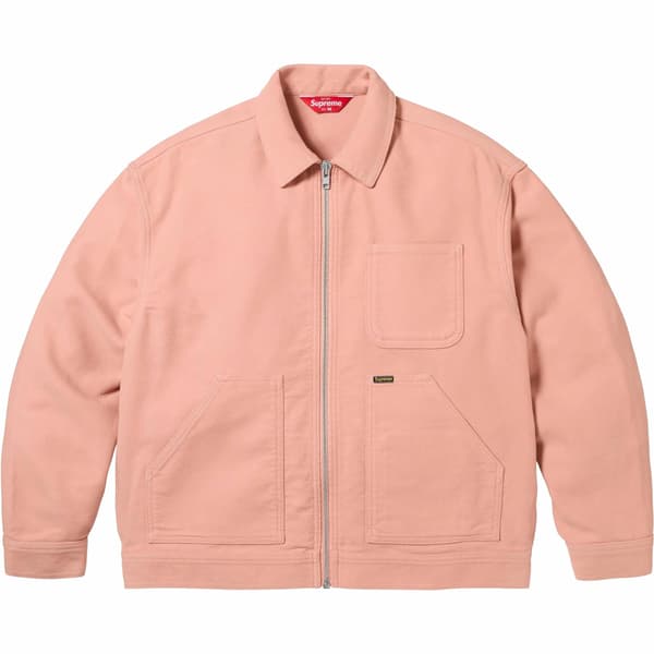 Supreme Moleskin Work Jacket - Dusty Pink (front)