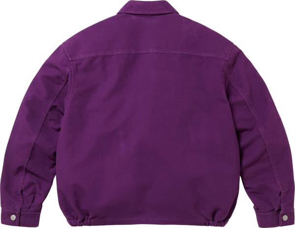Supreme Moleskin Work Jacket - Purple (front)