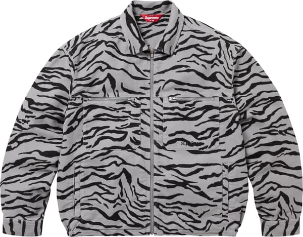 Supreme Moleskin Work Jacket - Zebra (front)